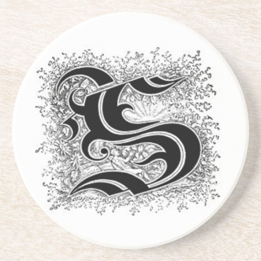 Caboteur de la lettre S de calligraphie Dessous De Verres