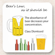 Caboteur de la loi de bière dessous-de-verre