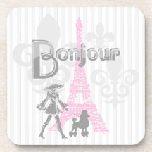 Caboteur de liège de Bonjour Paris 2 Dessous-de-verre