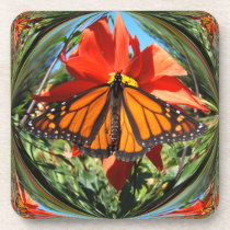 Caboteur de liège de ~ de papillon de monarque dessous de verre liège