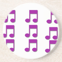 Caboteur de notes musicales dessous de verre