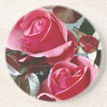 Caboteur de roses de fleurs dessous de verre