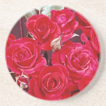 Caboteur de roses de fleurs dessous de verre