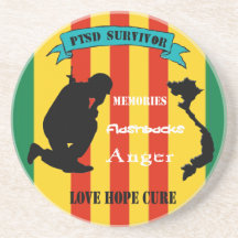 Caboteur de survivant du Vietnam PTSD Dessous De Verres