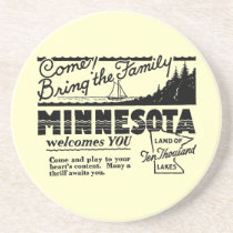 Caboteur du Minnesota dessous de verres