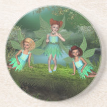 Caboteur féerique de la poussière de lutin de flot dessous de verre