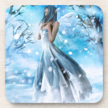 Caboteur féerique de liège de neige dessous-de-verre