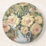 Caboteur - fleurs fleurissant dans le broc dessous de verres