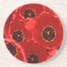 Caboteur floral de grès dessous de verres