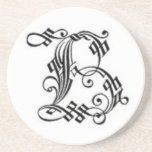 Caboteur gothique de la lettre B Dessous De Verres