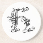 Caboteur gothique de la lettre H Dessous De Verre