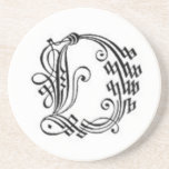 Caboteur gothique de la lettre O Dessous De Verres