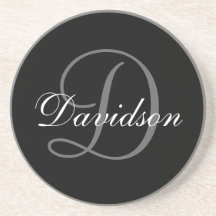 Caboteur gris noir d'anniversaire de mariage du mo dessous de verres