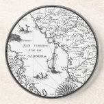 Caboteur historique de grès de carte dessous de verre