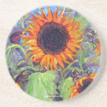 Caboteur jaune de tournesols dessous de verres
