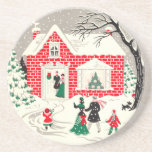 Caboteur vintage de Noël Dessous De Verre