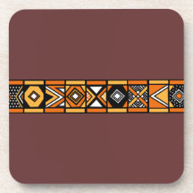 Caboteurs africains de brun de motif sous-bock