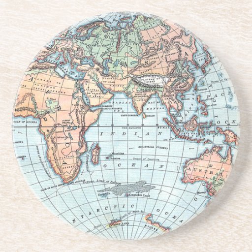 Caboteurs antiques de globe dessous de verres