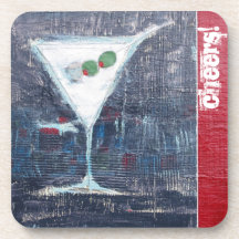 Caboteurs de cocktail de Martini d'acclamations Sous-bocks