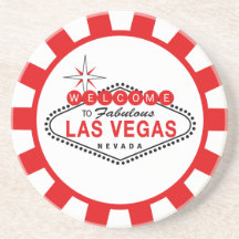 Caboteurs de jeton de poker de Las Vegas Dessous De Verres