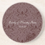 Caboteurs de mariage de dentelle de chocolat dessous de verre