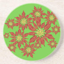 Caboteurs de poinsettia dessous de verres