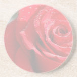 Caboteurs de rose rouge dessous de verres