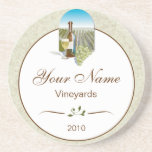 Caboteurs personnalisés de vin dessous de verre
