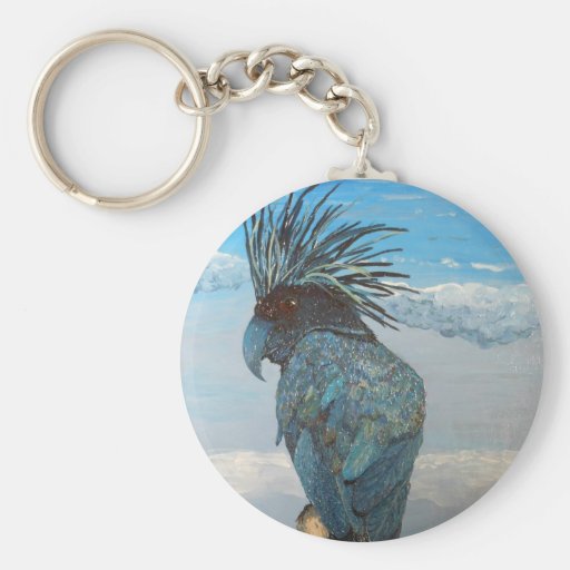 Cacatoès bleu Keychain Porte-clefs