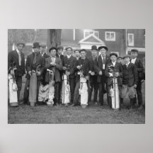 Caddies de golf de Baltusrol : les années 1900 tôt Affiche