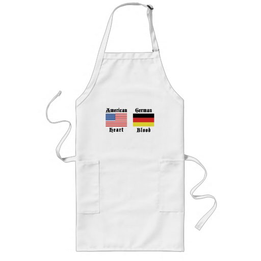 Cadeau allemand de sang de coeur américain tablier