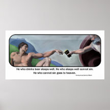 Cadeau de bière - affiche