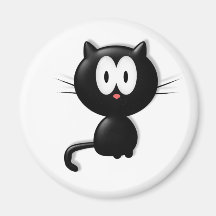 Cadeau de Halloween de chat de Scardy de chat noir Aimants