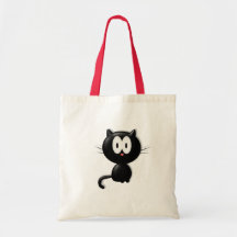 Cadeau de Halloween de chat de Scardy de chat noir Sacs Fourre-tout
