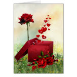 Cadeau de l'amour cartes de vœux