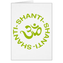 Cadeau de l'OM Shanti Shanti Shanti Cartes De Vœux