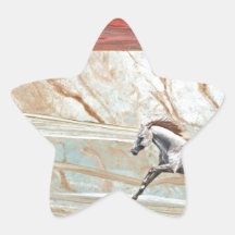 Cadeau de mariage courant de CHEVAL de DÉSERT Stickers En Étoile