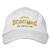 Cadeau de mariage de partie de demoiselle d'honneu casquette de baseball