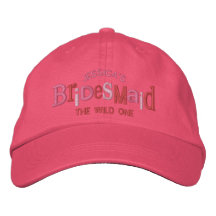 Cadeau de mariage de partie de demoiselle d'honneu casquettes brodées