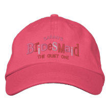 Cadeau de mariage de partie de demoiselle d'honneu casquette brodée