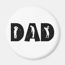 Cadeau de papa de golf aimants pour réfrigérateur