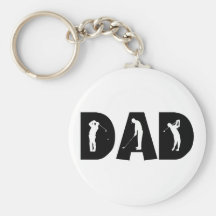 Cadeau de papa de golf porte-clés