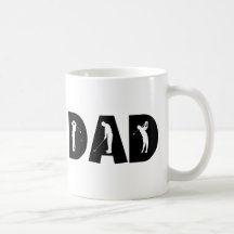 Cadeau de papa de golf tasse à café