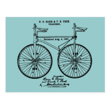Cadeau de recyclage très frais de brevet de Velo Cartes Postales