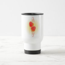 CADEAU DE SAINT-VALENTIN DE COEURS DE SUCRERIE MUGS À CAFÉ