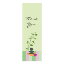 Cadeau de thème de spa ou étiquette de faveur cartes de visite personnelles