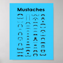 Cadeau drôle d'affiche de diagramme de moustache