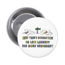 Cadeau drôle de résolutions de nouvelle année badge