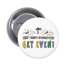 Cadeau drôle de résolutions de nouvelle année pin's