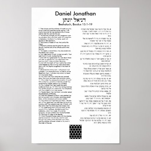 Cadeau encadré d'art de Mitzvah de barre de partie Poster